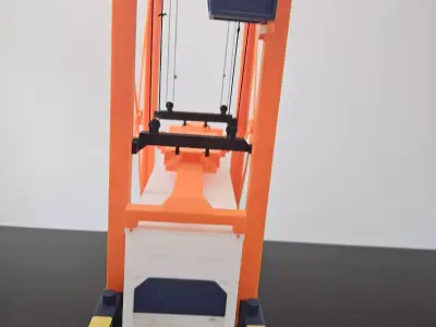 Straddle Carrier - Push-Fit 3D Printed Model 3D print model