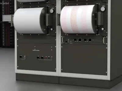 Seismograph Device for Measuring Earthquakes 3D model