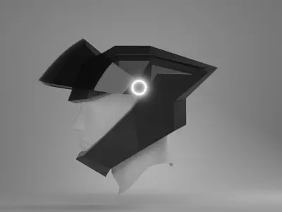 Helmet Free low-poly 3D model