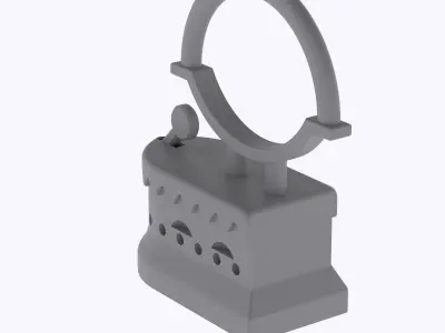 miniature Antique Iron  3D print model