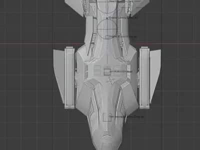 Theta Corp Military Shuttle 3D model