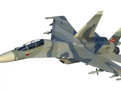 Su-30 3D model purchase