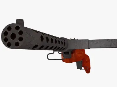 mp28 model world war ii rifle Low-poly 3D model