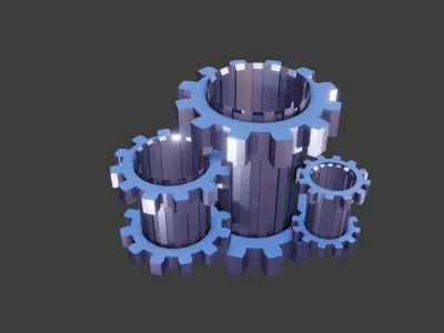 Gera Wheel Shaft 3D Model Free 3D model