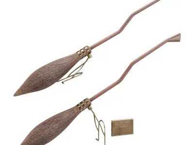  Nimbus 2000 Flying broom Low-poly 3D model