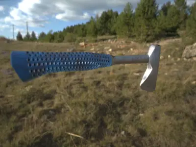 Hatchet axe Low-poly 3D model