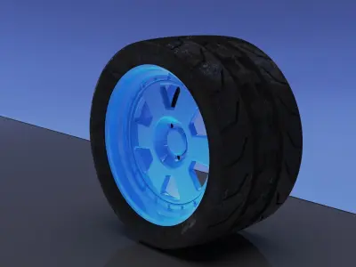 wheel rims toyo and ryzen garage tuning  3D model