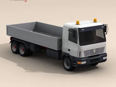 Truck low boards deck  3D model
