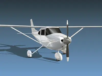  Cessna 182 skylane aircraft 3D model