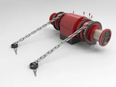 Anchor Winch Boat or ship 3D model