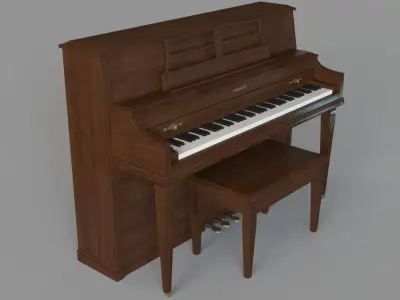 Baldwin Vintage Piano 3D model