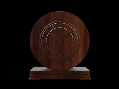 Vintage Clock Low-poly 3D model