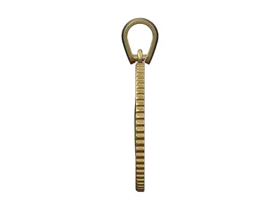 Pendant CC fashion brand coin with bail 3D print model