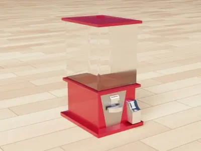 Gachapon Capsule Toy 3D model