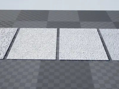 UE Snow area materials  part 01 Low-poly 3D model