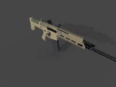3D Rifle Models  Low-poly 3D model