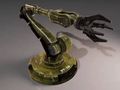 Robot arm Low-poly 3D model purchase