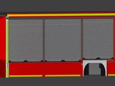 Gimaex Geraetewagen-Gefahrgut Aufbau 3D model