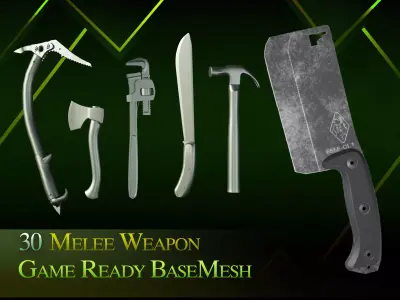 Melee weapon Low-poly 3D model purchase