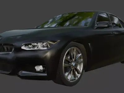car low poly customizable Low-poly 3D model