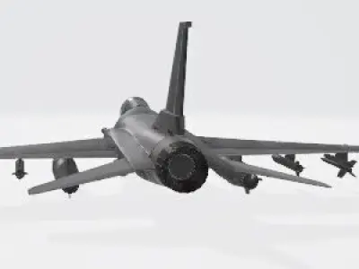 F-22 Raptor Fighter Jet - High-Detail 3D Model  3D model