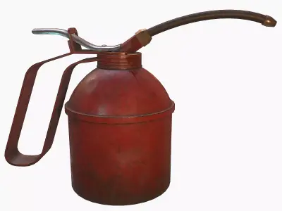 Old oil can-Game Ready Low-poly 3D model