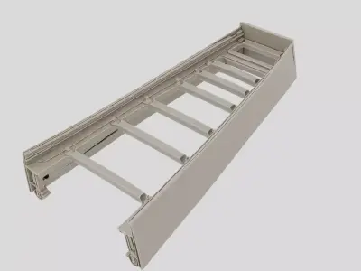 Industrial Factory Conveyor Belt Support Frame for 3D print 3D model