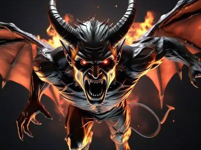 Devil 3d model Low-poly 3D model