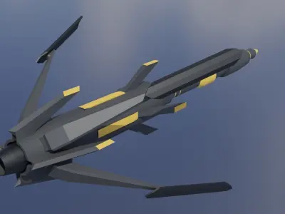 Future missile 01 3D model