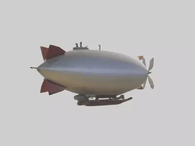 Personal Airship Mode 1 Low-poly 3D model