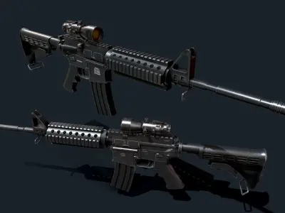 M4A1 Assault Rifle 3D model
