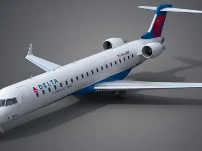 Bombardier CRJ700 Delta Connection 3D model purchase