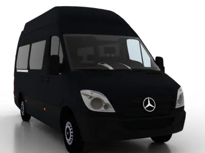 Mercedes Benz Sprinter L2H3 2009 Collection EU 3D Model Pack