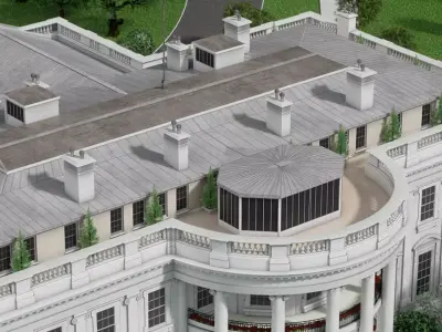 The White House 3D model get