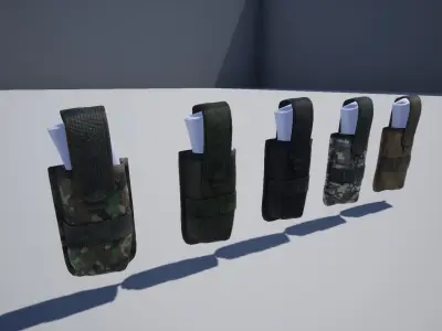 Magazine pouch 02 Low-poly 3D model