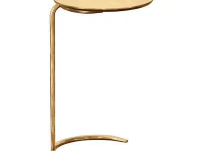 Azura Brass C-Table Crate and Barrel 3D model