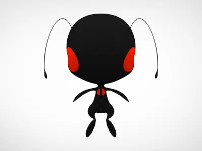 Tikki Akumatized Low-poly 3D model