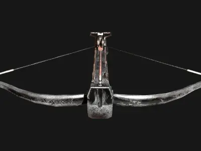 Crossbow Pistol Post-Apoc Low-poly PBR Low-poly 3D model