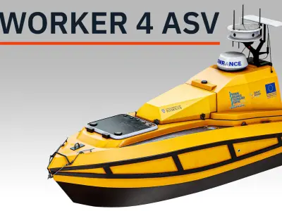 C-Worker 4 Autonomous Surface Vehicle ASV Type 2 PBR 3D model