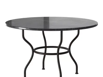 A table outdoor round 3D model