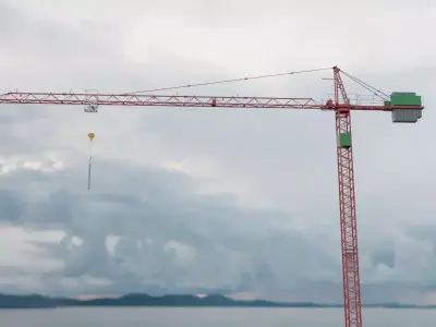 Hammerhead Tower Crane 2 - Construction Crane 3D model