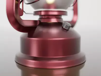 Vintage Kerosene Lantern 3D Model Low-poly 3D model