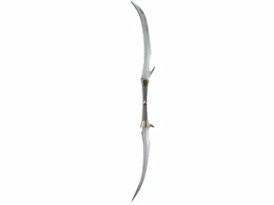 Double sword 7 Low-poly 3D model
