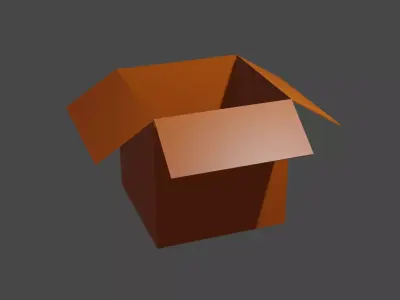 cartoon box 3D model