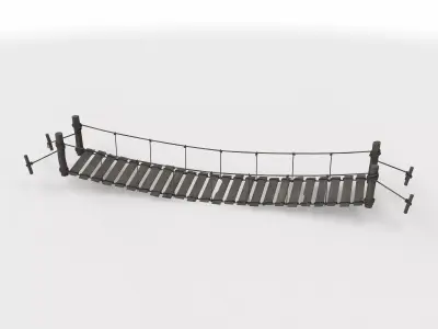 rope bridge 01 3D model