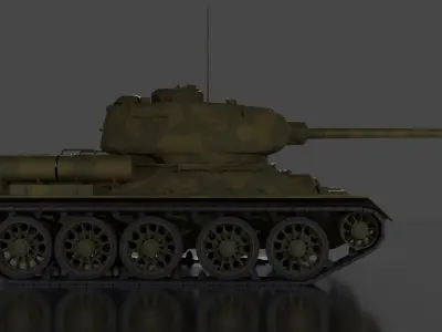 T-34 85 Tank 3D model
