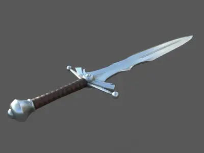 Sword Low-poly 3D model 47