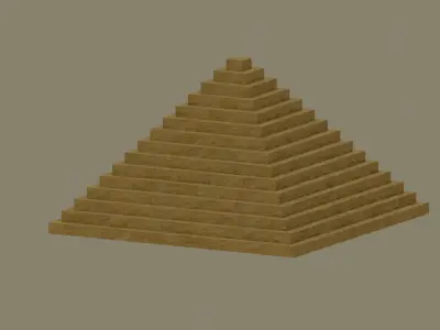 Pyramid Low-poly 3D model