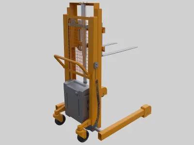 Forklifts and mobile cranes 3D model