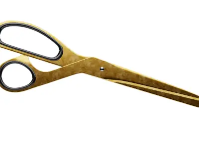 Brass Scissors 3D model